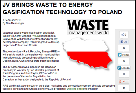 אריאל מליק - מתקני הפסולת לאנרגיה מגיעים גם לפולין